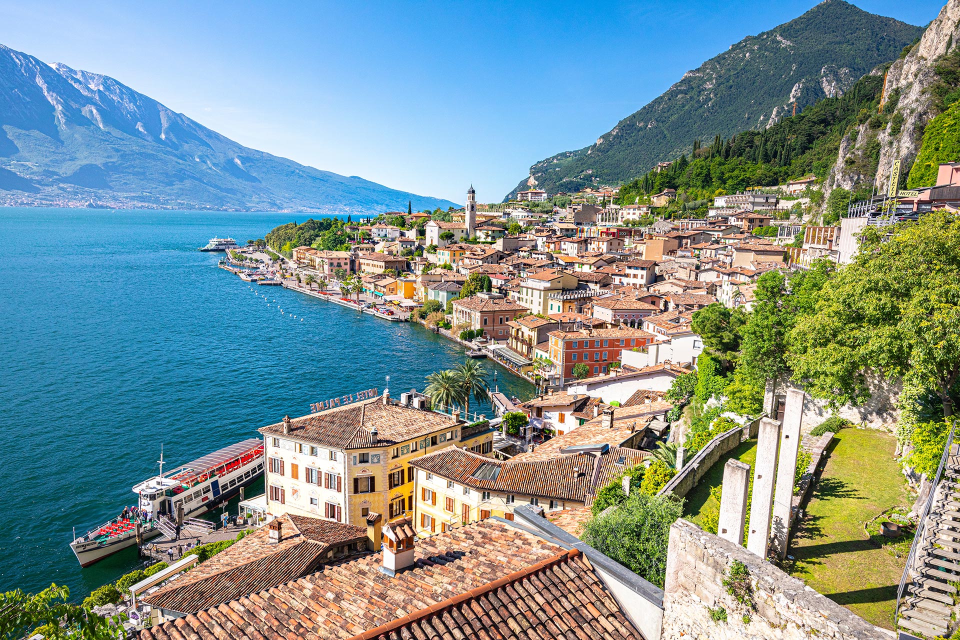 Limone sul Garda das historische Zentrum und die Stadt Visit Limone